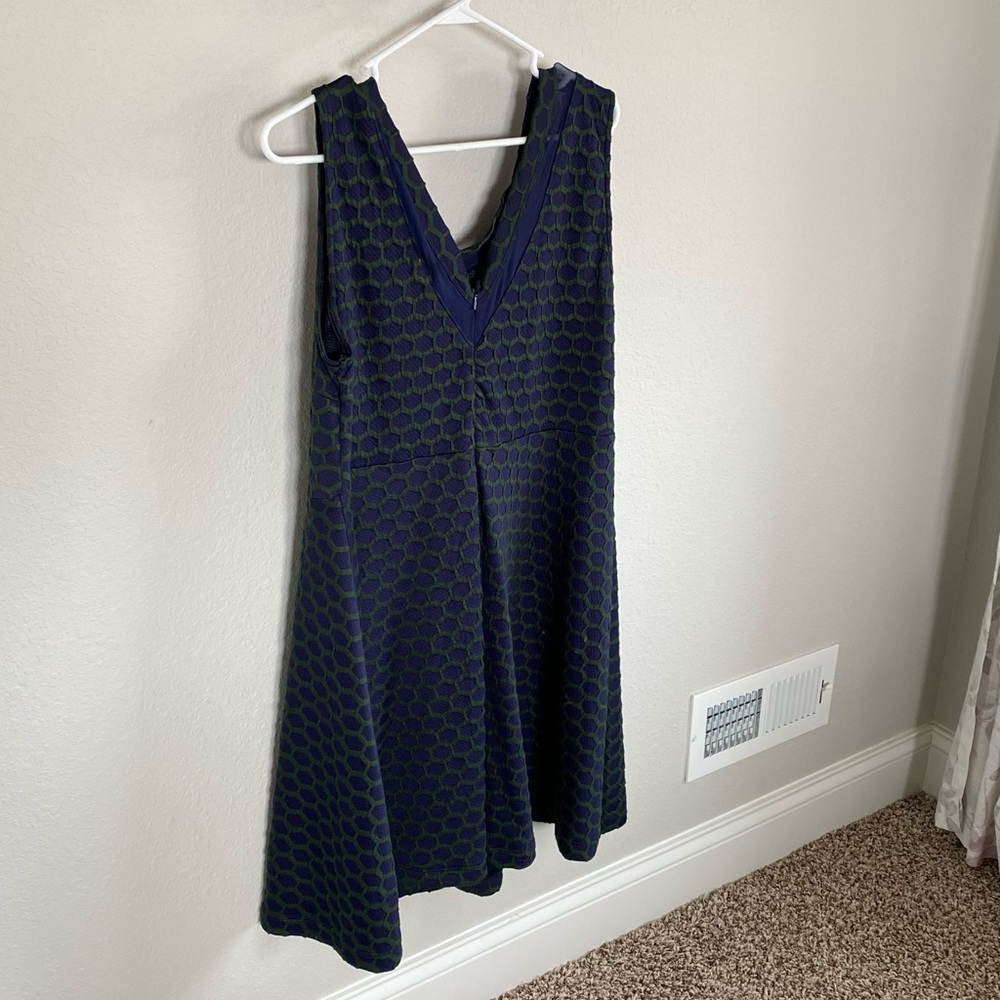 Gilly navy and hunter dress